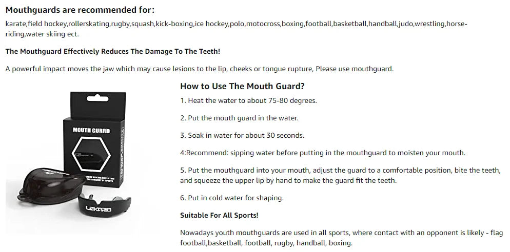 Mouth guard .